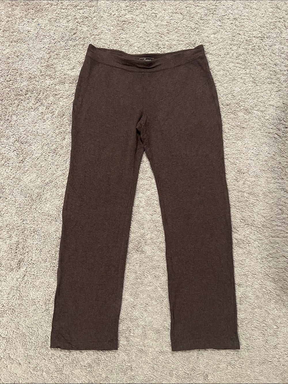 Soma Brown Knit Lounge Pants Luxuriously Soft Sz Large